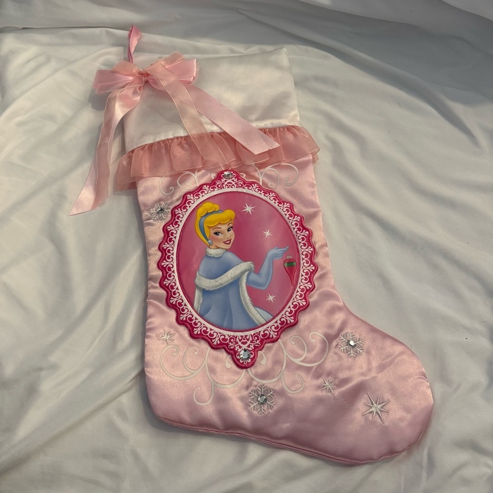 EUC Disney Cinderella Bejeweled Stocking